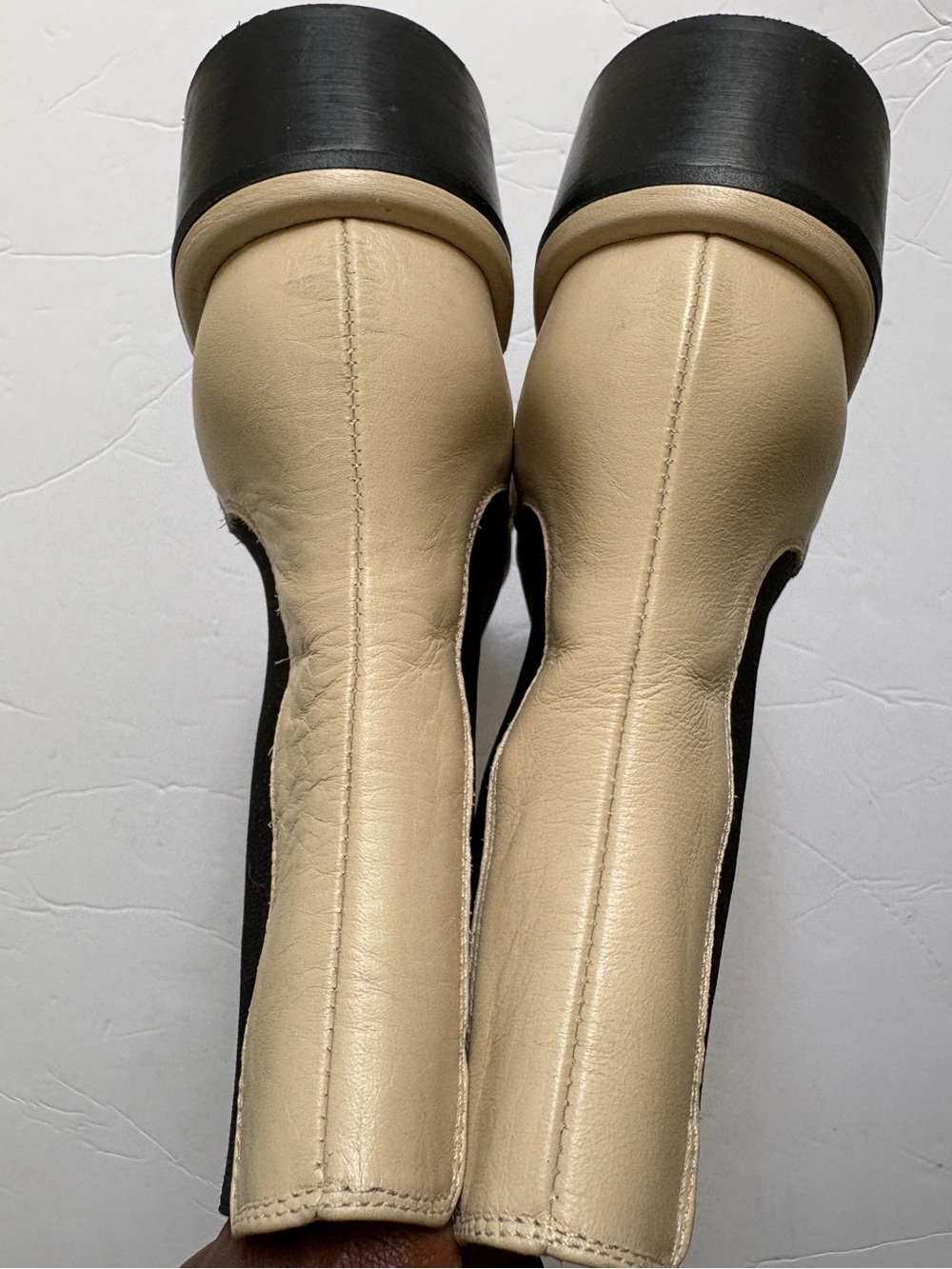 Maguire Morella Heeled Chelsea Boots Beige Black Sz 41 Handmade In Spain 10.5/11 - Picture 10 of 12